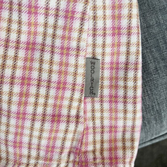 Woolrich Women's VTG Pink Plaid 100% Cotton BRY Size M Cabincore Fisherman - Picture 5 of 6